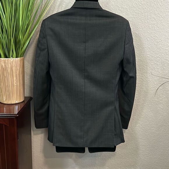Marc Anthony, Men’s charcoal black, double button suit jacket/blazer size 36R - Picture 7 of 12